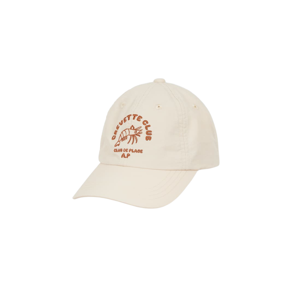 Crevette Club Child's Cap in Ecru