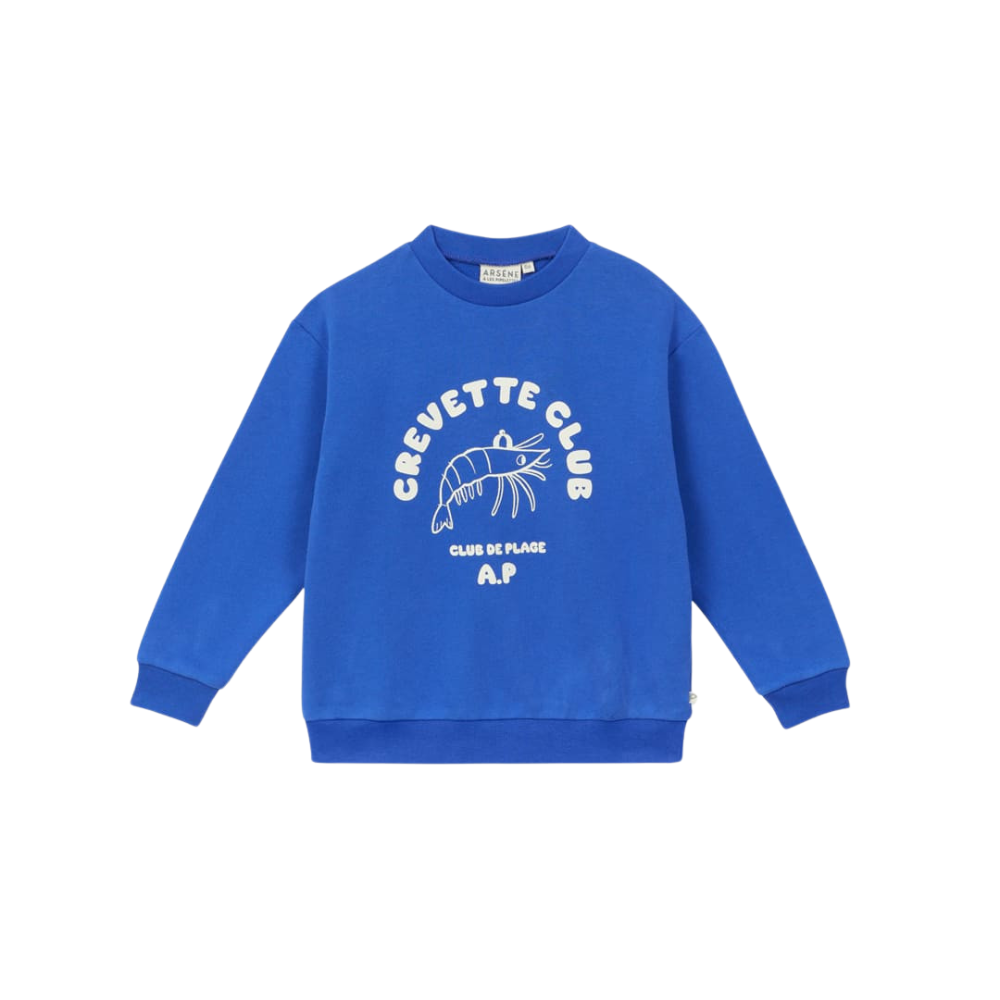 Crevette Club Sweatshirt in Cobalt