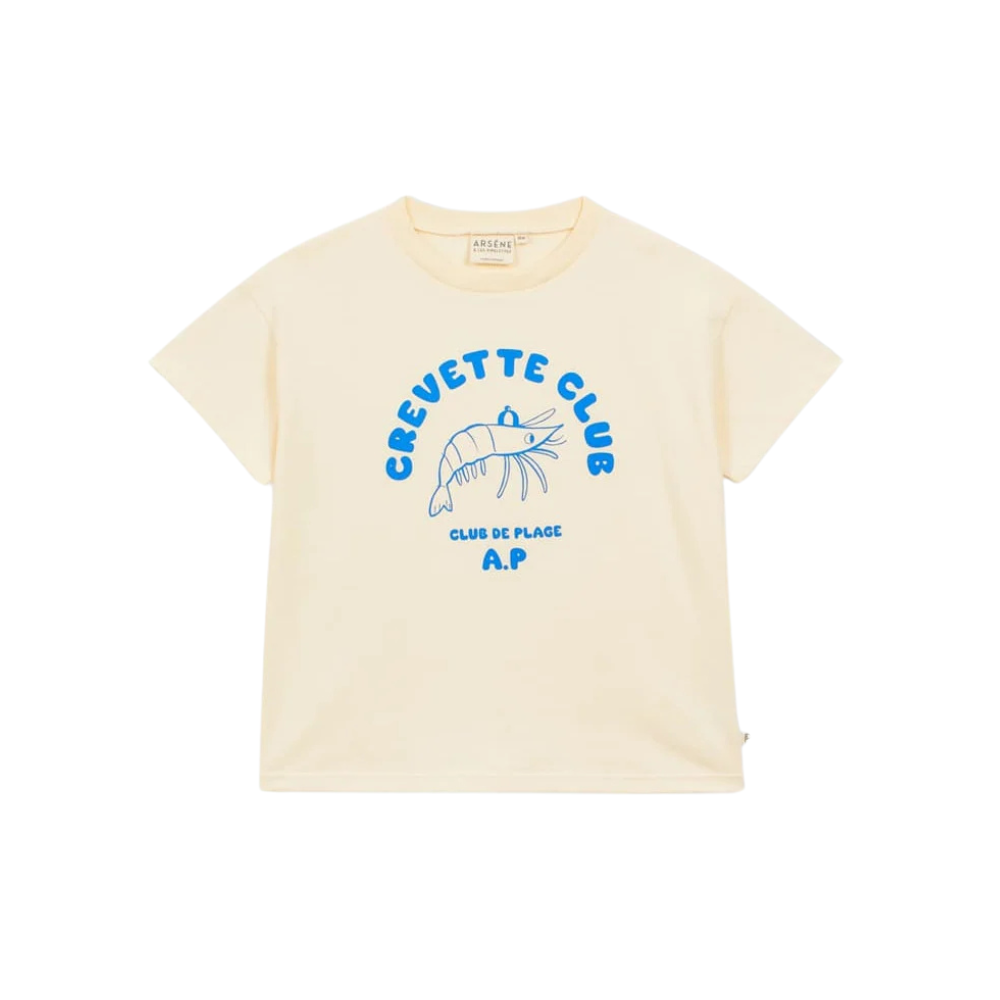 Crevette Club T-Shirt in Ecru