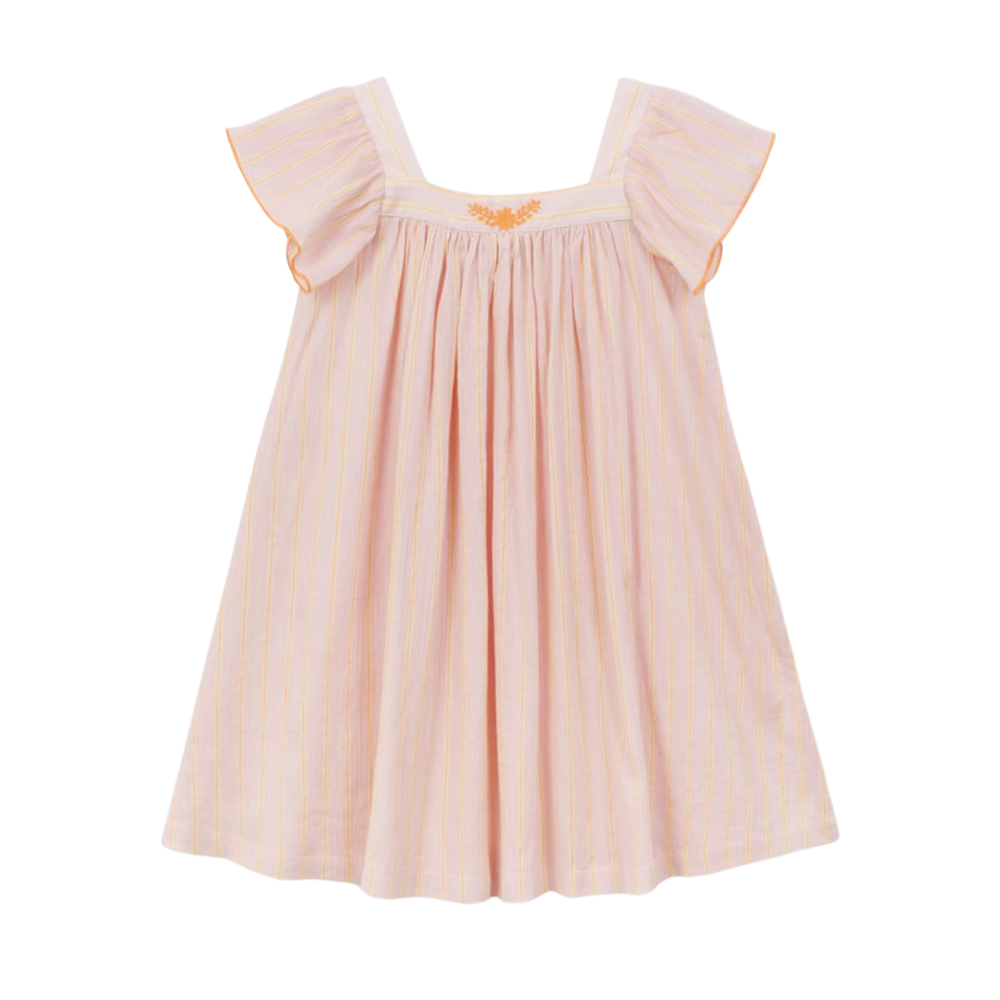 Dress in Rose/Neon Stripe