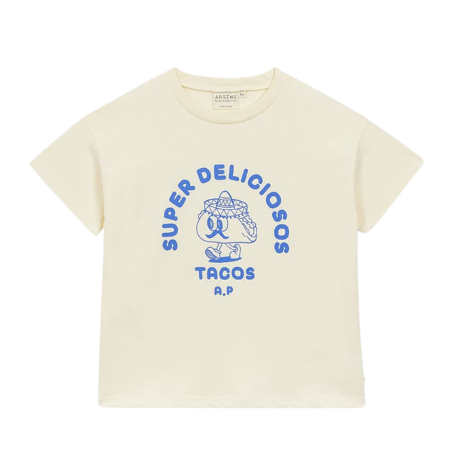 Super Tacos T-Shirt in Cobalt