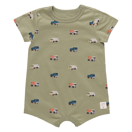 Baby Adventure Romper - Trucks