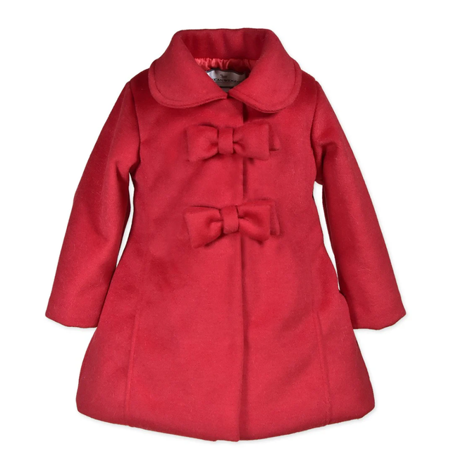 Two Bow Car Coat in Red - Widgeon - Sammy+Nat store