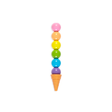 Rainbow Scoops Stacking Erasable Crayons + Scented Eraser