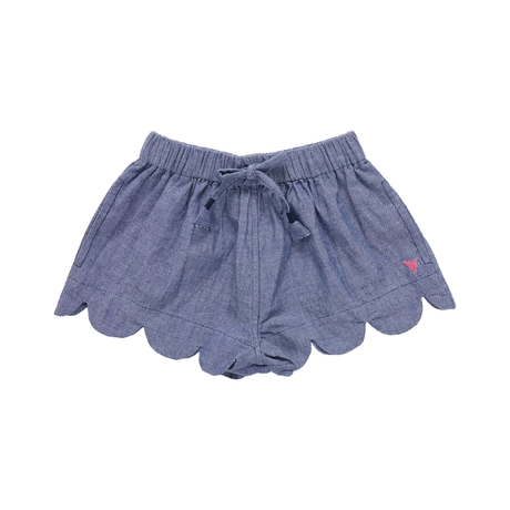 Scallop Short - Chambray