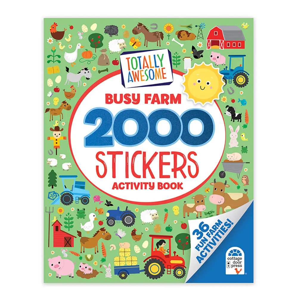 Totally Awesome Busy Farm 2000 Stickers Activity Book