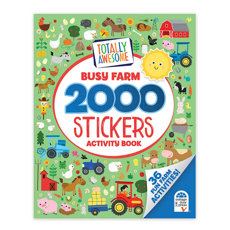 Totally Awesome Busy Farm 2000 Stickers Activity Book
