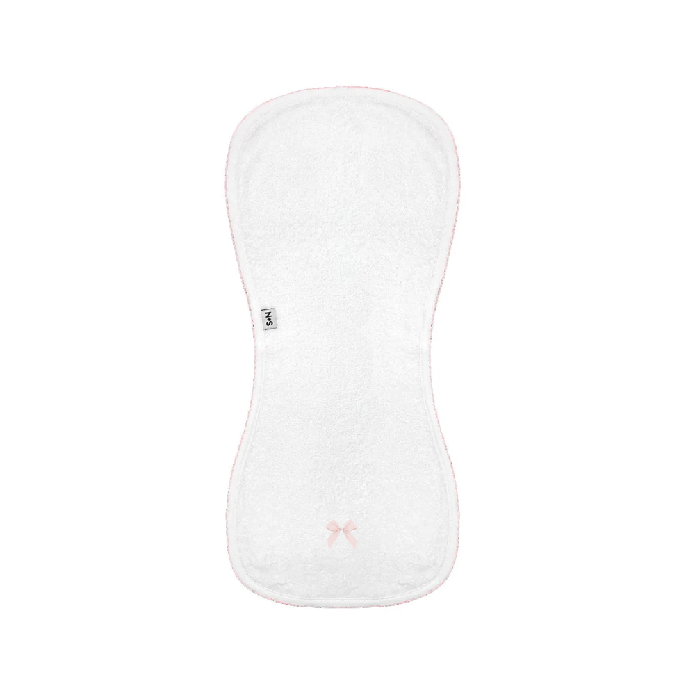 Embroidered Baby Burp Cloth in Bow