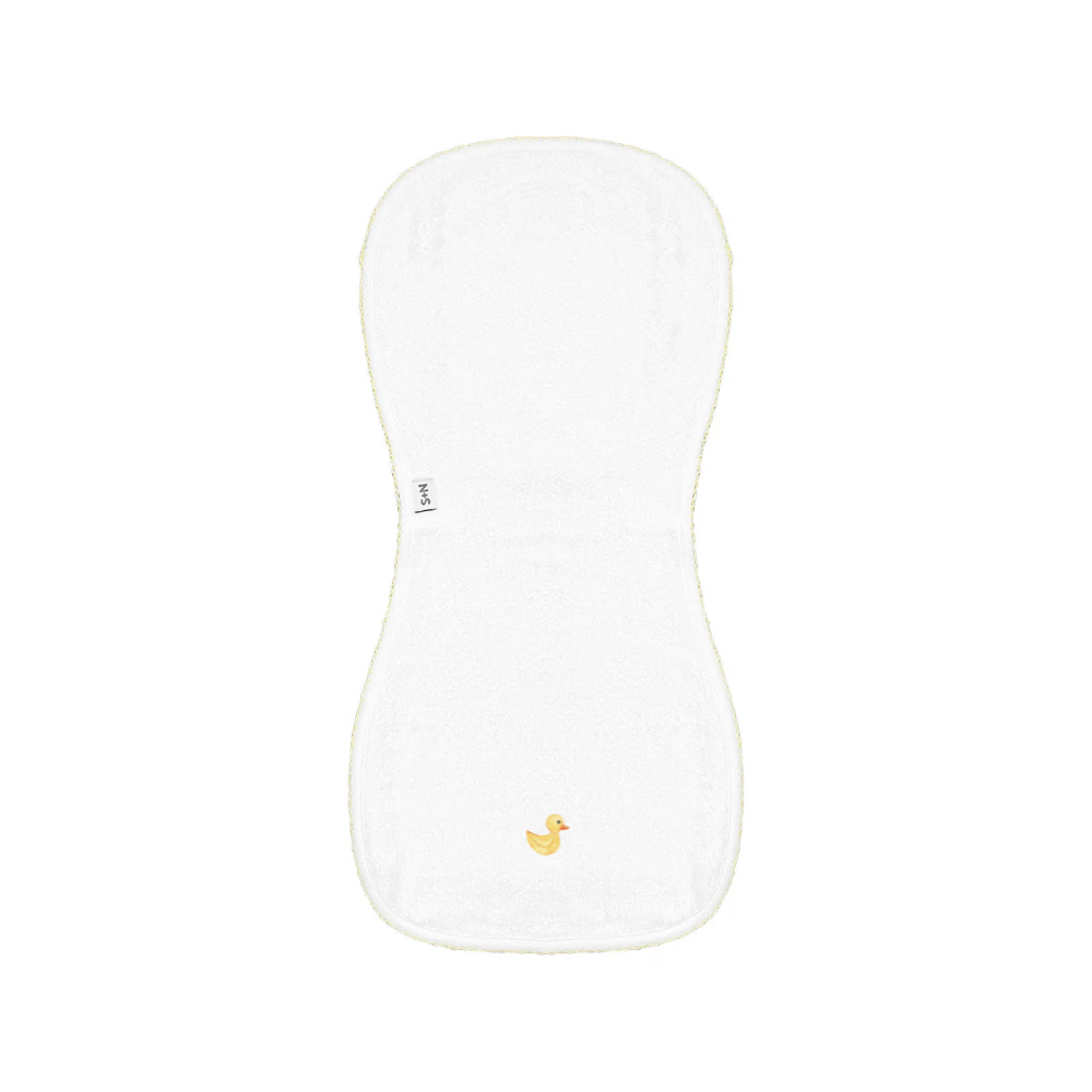 Embroidered Baby Burp Cloth in Little Duckling