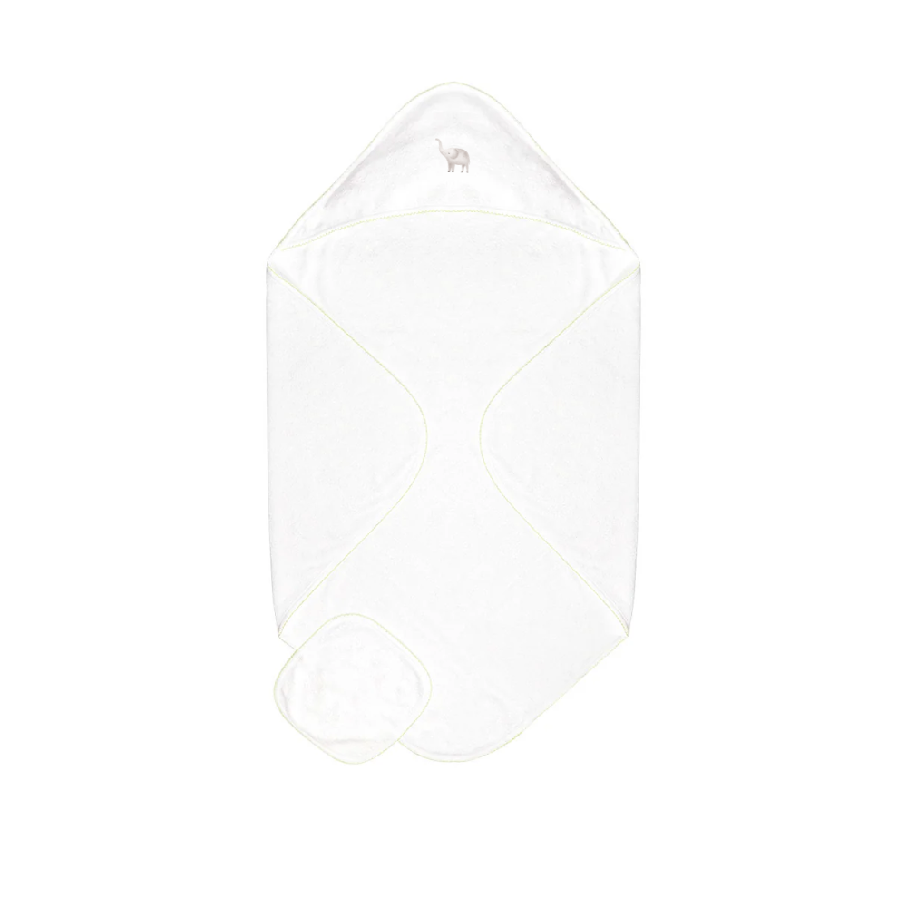 Embroidered Baby Towel + Wash Set in Safari Stroll