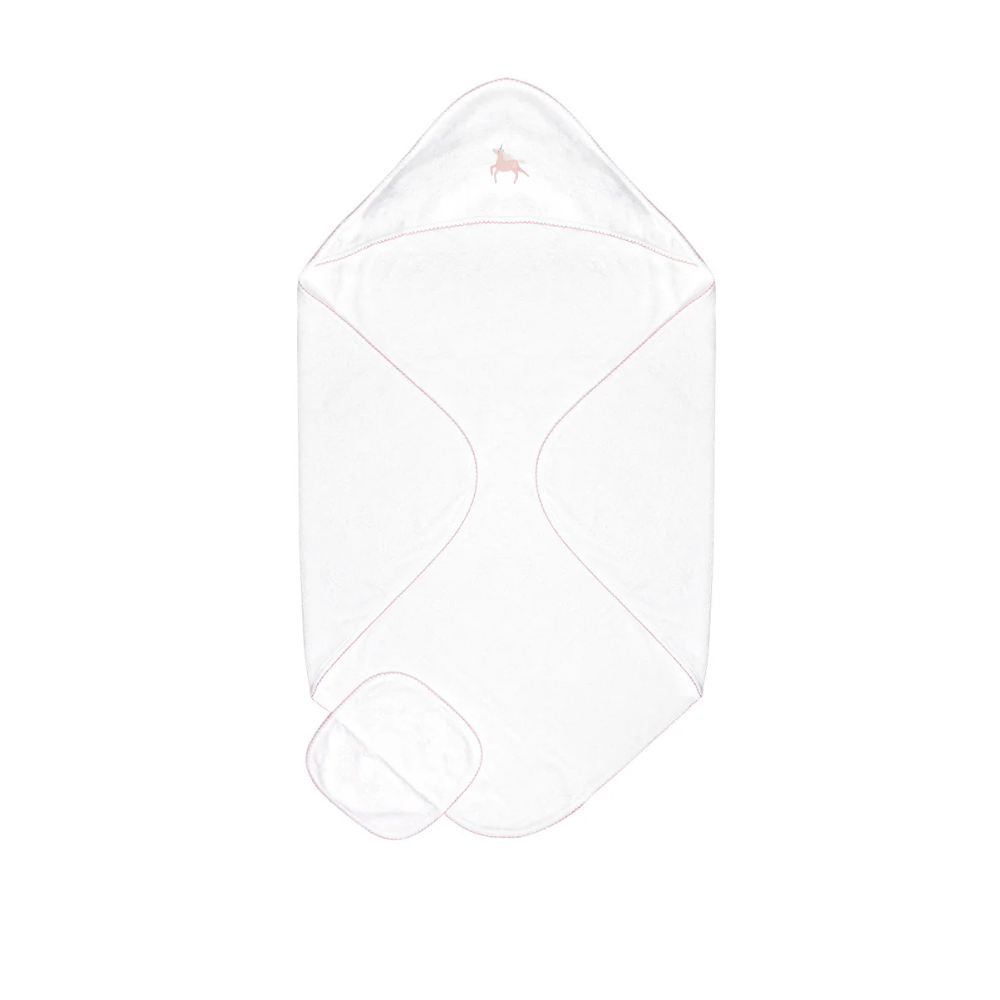 Embroidered Baby Towel + Wash Set in Unicorn in the Sky