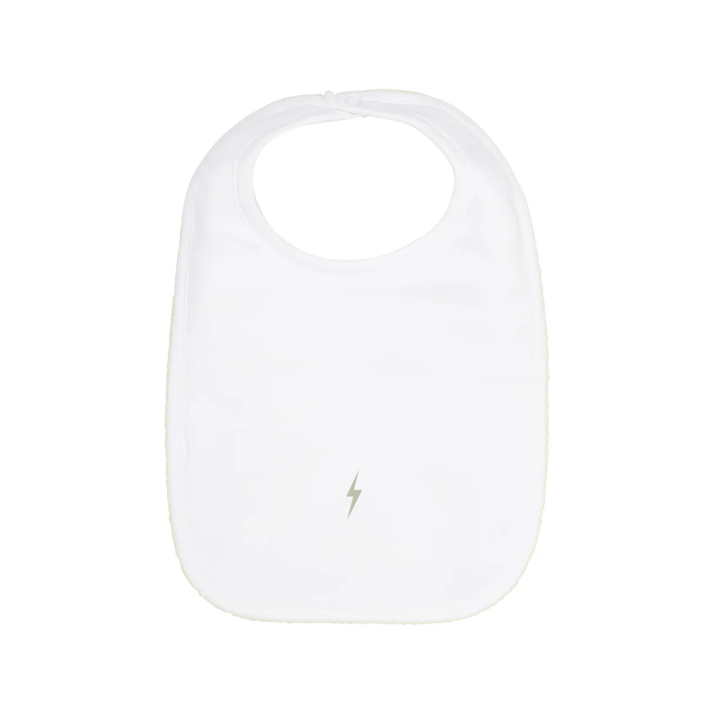 Embroidered Bib - Lightening Bolt