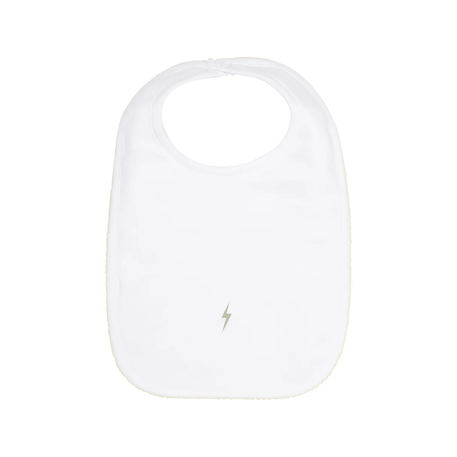 Embroidered Bib - Lightening Bolt