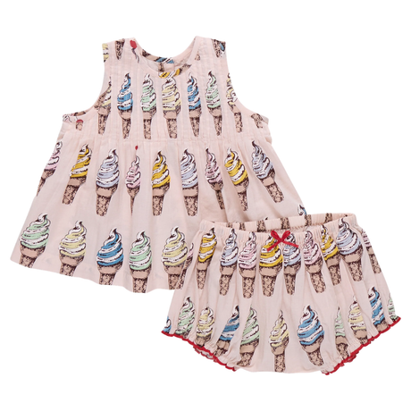 Baby Jaipur 2-Piece Set - Pink Soft Serve