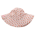 Baby Sun Hat - Pink Prairie Block Print