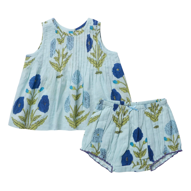 Baby Jaipur 2-Piece Set - Light Blue Dandelion