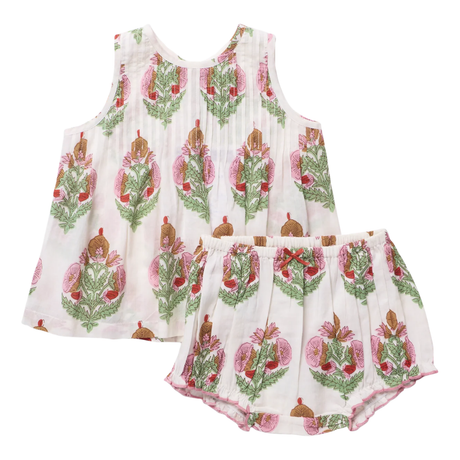 Baby Jaipur 2-Piece Set - Pink Bellflower