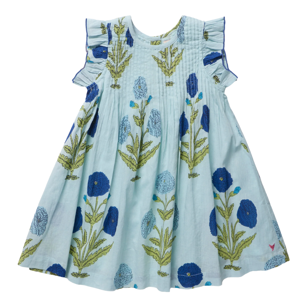 Jaipur Dress - Light Blue Dandelion