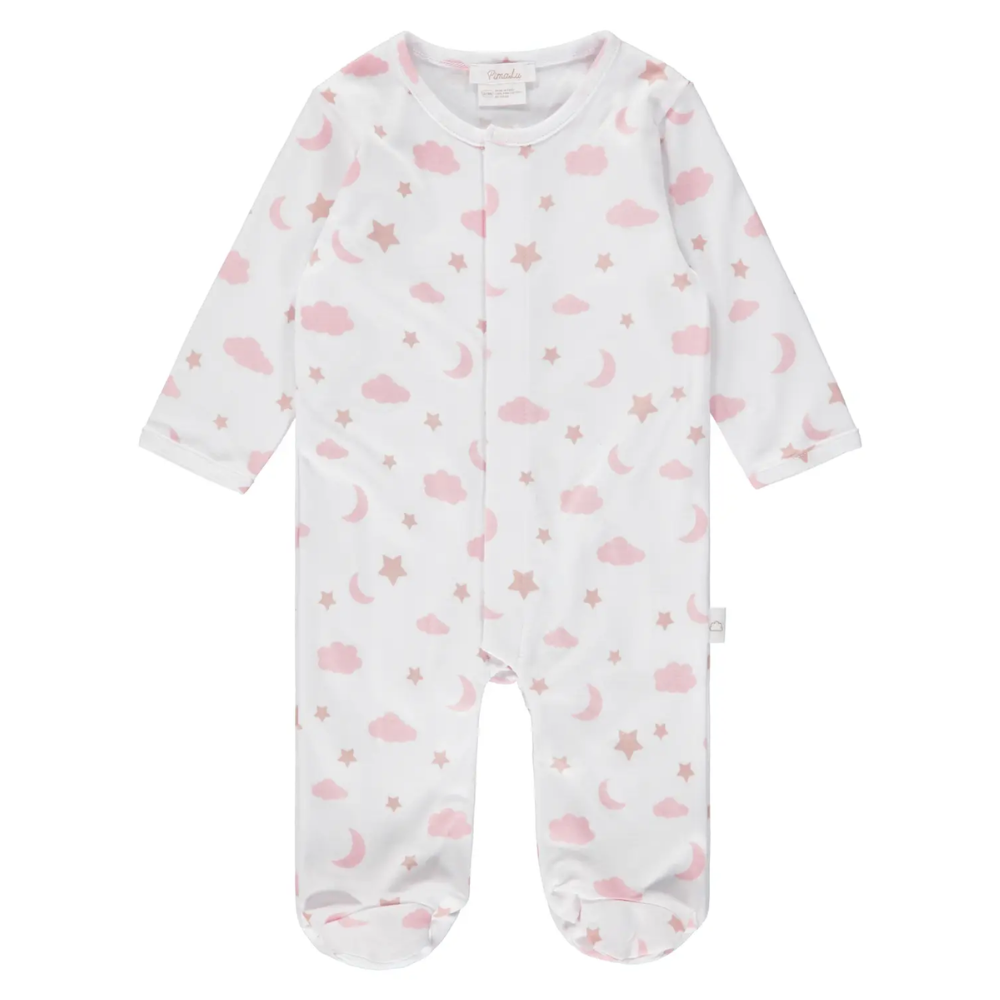 Footie - Moon And Stars (Pink)