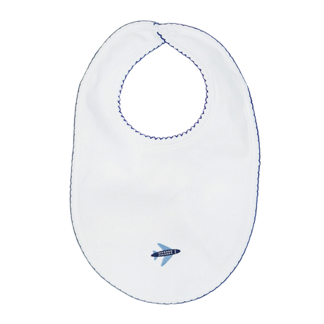 Embroidered Bib - Airplane