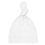 Classic Stripe Top-Knot Receiving Hat in Grey