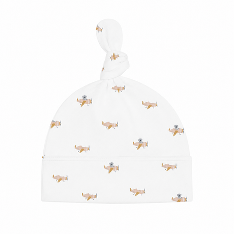Koala In The Sky Top-Knot Receiving Hat