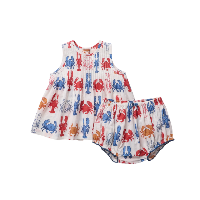 Baby Jaipur 2-Piece Set - Lobsters and Crabs