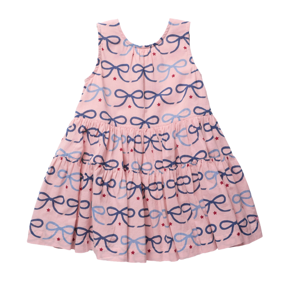 Eloise Dress - Pink Bows