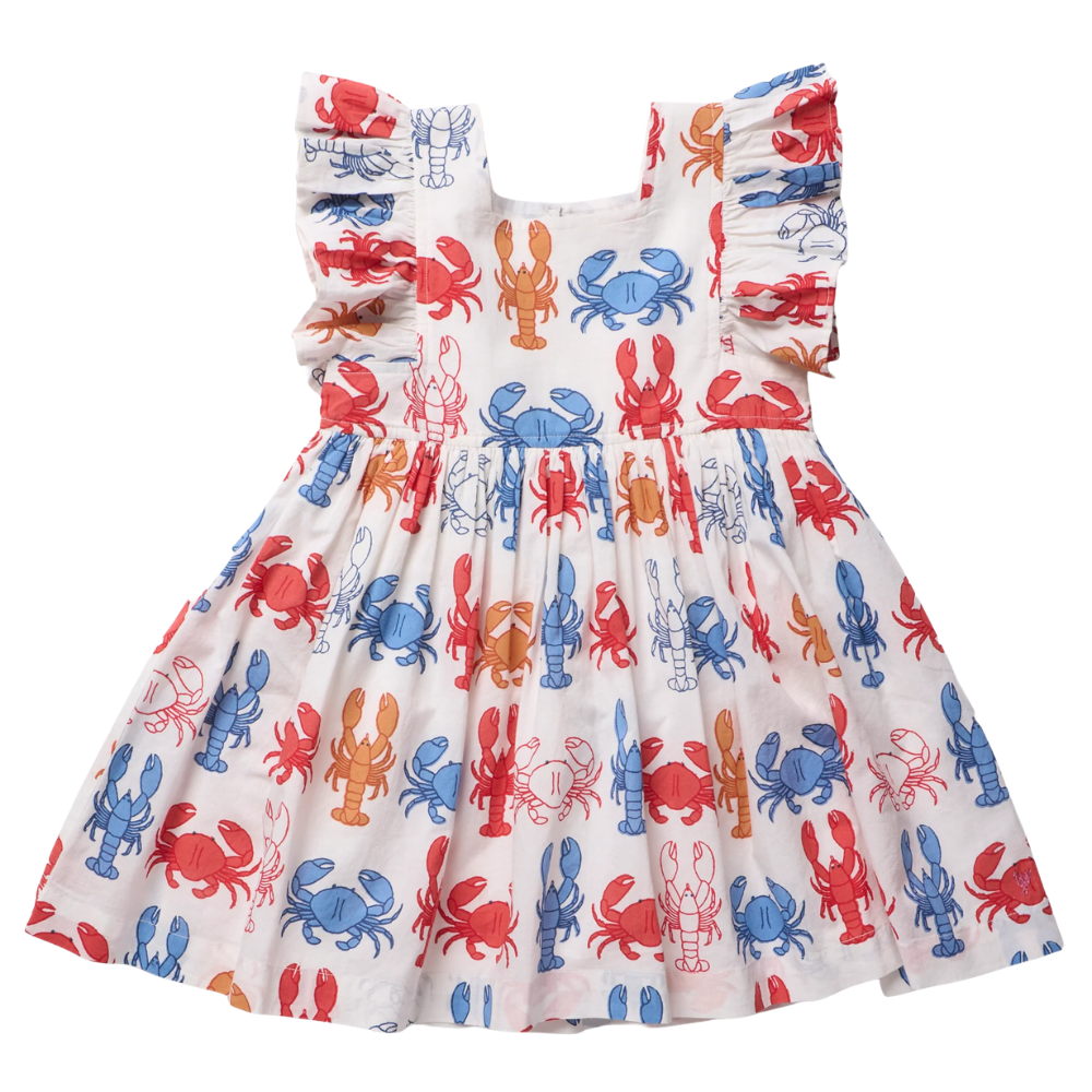 Elsie Dress - Lobsters and Crabs