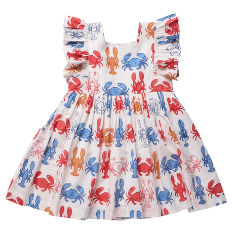 Elsie Dress - Lobsters and Crabs