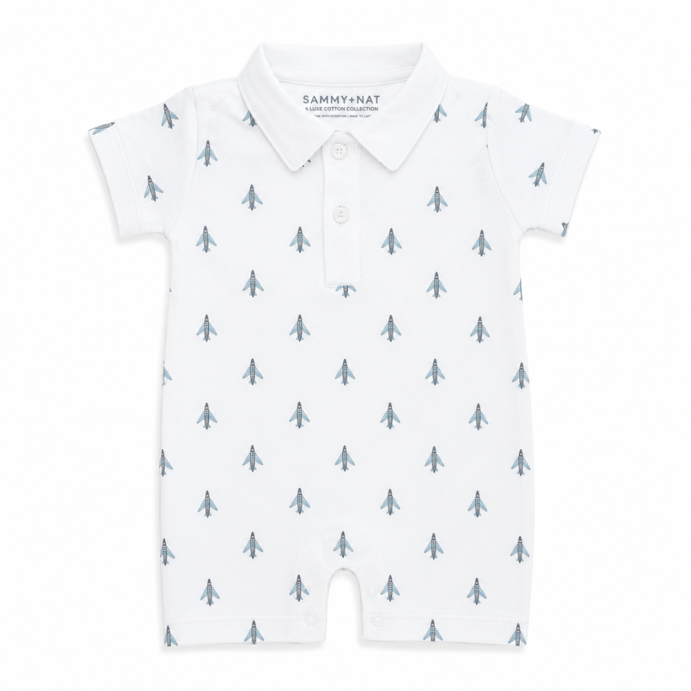 Airplane Polo Summer Romper