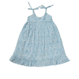 Alena Dress in Tonal Floral Blue