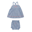 Alice Dress & Bloomer in Summer Sky