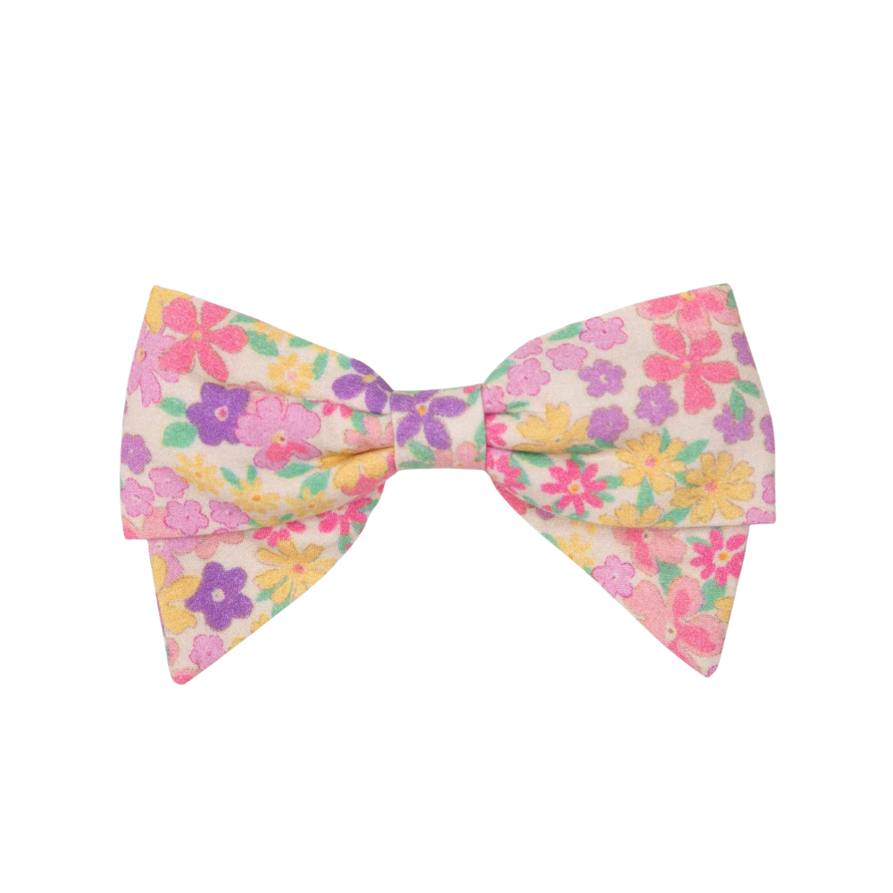 Chiara Alligator Clip in Emma Floral Purple