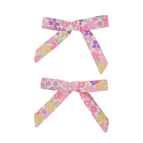 Grace Alligator Clip in Emma Floral Purple