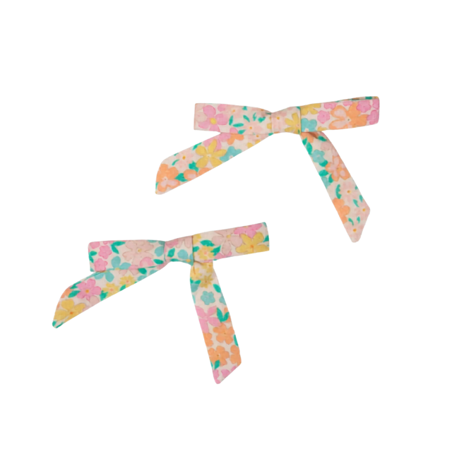 Grace Alligator Clip in Emma Floral Mint