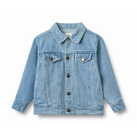 Bowie Denim Jacket in Light Blue Denim