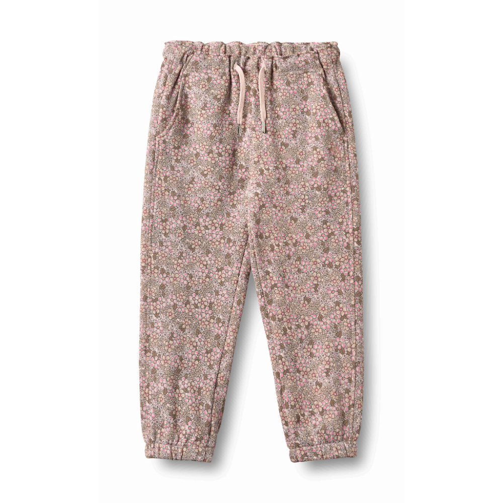 Cosmo Sweatpants in Rose Brown Flowers