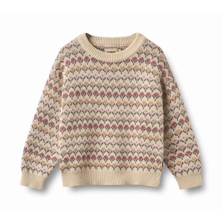 Harlow Jacquard Pullover in Off White