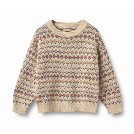 Harlow Jacquard Pullover in Off White