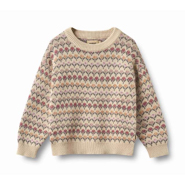 Harlow Jacquard Pullover in Off White