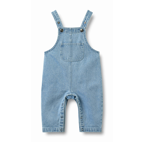 Ivan Denim Overall in Light Blue Denim