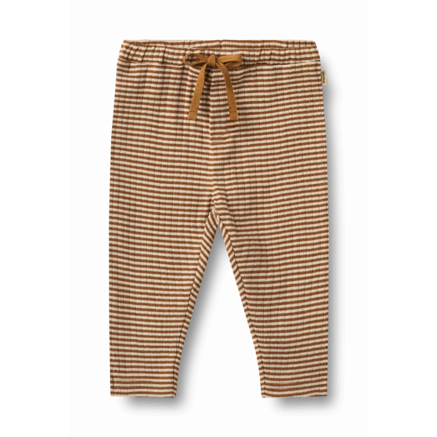 Manfred Jersey Pants in Warm Hazel Stripe