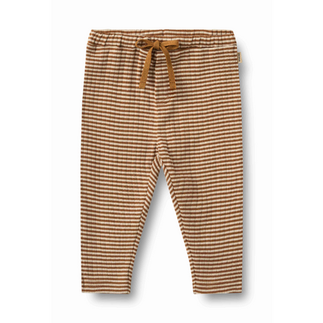 Manfred Jersey Pants in Warm Hazel Stripe