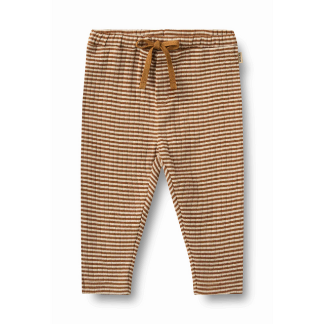 Manfred Jersey Pants in Warm Hazel Stripe