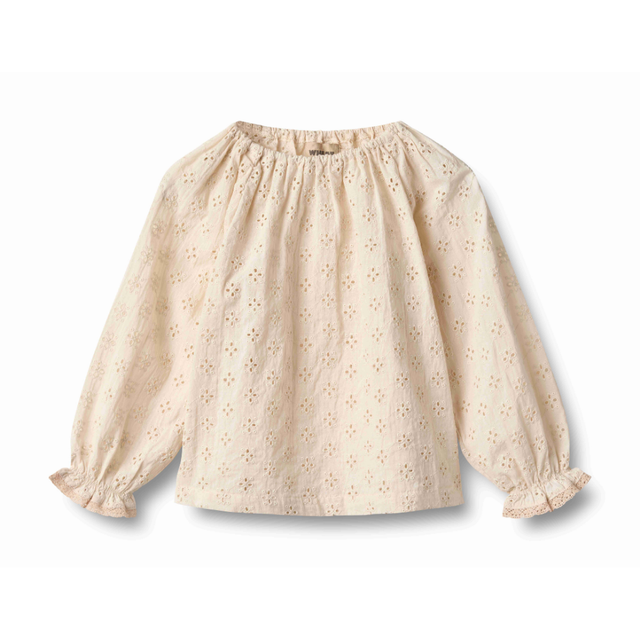 Merle Long Sleeve Blouse in Eggshell