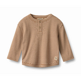 Osvald Long Sleeve Shirt in Warm Hazel Stripe