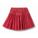 Tulle Skirt in Red Cherry