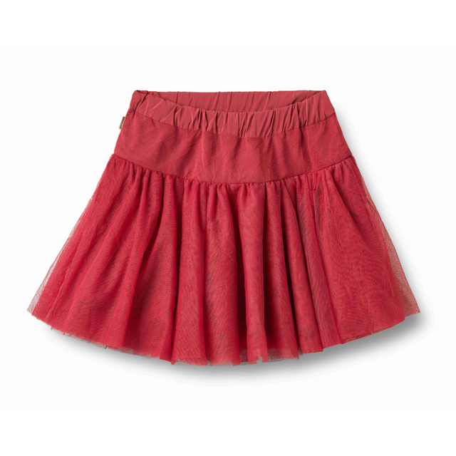 Tulle Skirt in Red Cherry
