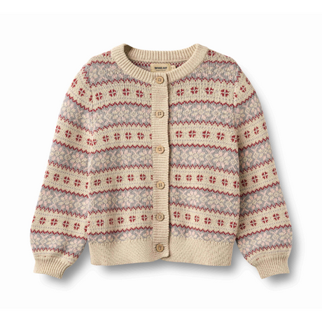 Vikki Jacquard Cardigan in Off White